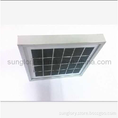 Laminated Iron-Glass Capsulated PV Solar Panel 5W